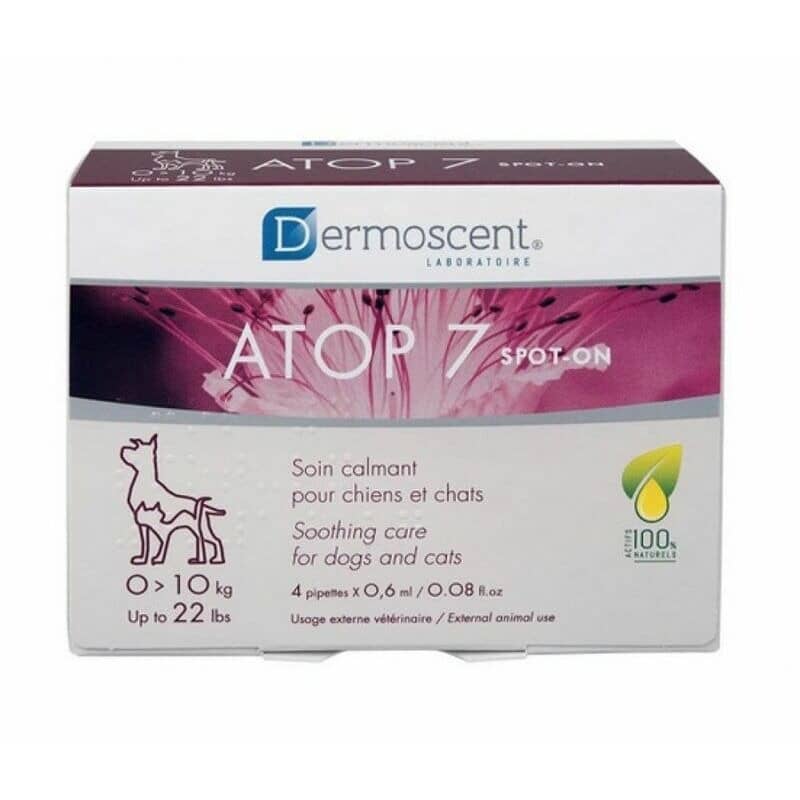 Dermoscent ATOP 7 spot-on pilieni suņiem un kaķiem ādas nomierināšanai līdz 10 kg 0.6 ml N4